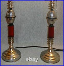 0846 G. F. Otherworldly Time Travel Machines Vintage Art Deco Machine Age Lamps