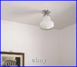 710 Vintage Antique art deco Ceiling Light Lamp Fixture bath Hall