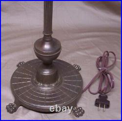 Antique Floor Lamp Tree Art Cast Iron Brass Vtg 3 Light Rewired USA #Q19