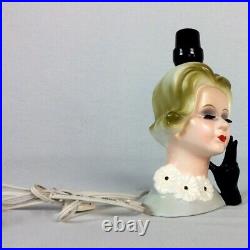 Antique Vintage 1980s Lady Head Lamp