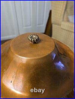 Antique / Vintage Art Deco Era Copper Table Lamp