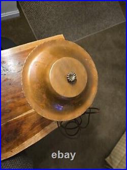 Antique / Vintage Art Deco Era Copper Table Lamp