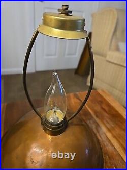 Antique / Vintage Art Deco Era Copper Table Lamp