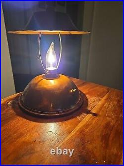 Antique / Vintage Art Deco Era Copper Table Lamp