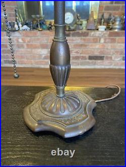 Antique Vintage Rembrandt Art Deco Table Lamp Triple Socket With Pull Chain, R8190