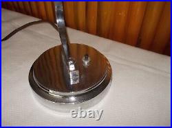 Art Deco CHROME Desk LAMP Gilbert Rohde Donald Deskey MACHINE AGE Modern VINTAGE