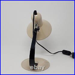 Art Specialty Desk Lamp All Metal Single Spring Unweighted Tan Black VTG MCM