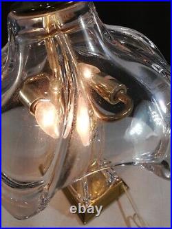 Cofrac Art Verrier Crystal French Table Lamp VTG