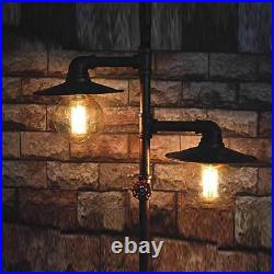 E27 Vintage Fixture Water tube Light Art Floor Stand Lamp Home Hotel Decor Lamp