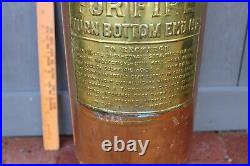 EUREKA Fire Hose Mfg Co Fire Extinguisher Copper & Brass Vintage 2-1/2G Lamp Art