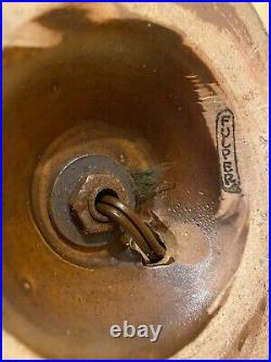 Fulper Vintage Pottery Lamp Vase Art Deco Honey Pot Circa Brown 1917-1934