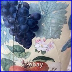 Italian PAIR MCM Art Glass Fruit Veg Images, Quality, Vintage URN GINGER XL