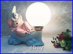Lampe Decorative Atypique Ceramique Pierrot De La Lune Vintage Art Deco 1970/80