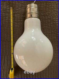 Large Oversized Light Bulb Hanging Lamp. Vintage Mid Century Mod Pop Art