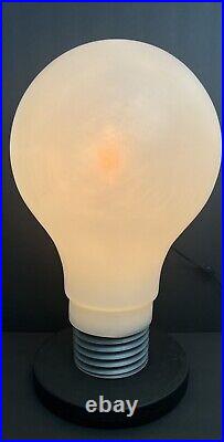 Mid Century Blow Mold Light Bulb GIANT Pop Art Mod Lamp Fantasia Vtg 22in