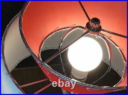 Mid Century Modern Vintage Style Tier Fiberglass Lamp Shade Atomic Retro 887