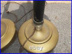 Pair of Antique/Vintage Art Deco Torchiere Floor Lamps 67 Tall Spectacular