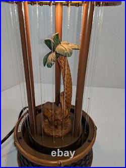 RARE Vintage Elephant Oil Rain Lamp Palm Tree Cheyenne Sahara African Art 16