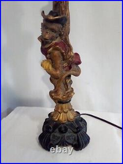 Rare Vintage Monkey 33 Lamp Working Art Deco No Shade