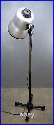 Steampunk VTG Industrial ART DECO Hair DRYER Black Floor OLD Salon LOFT Lamp