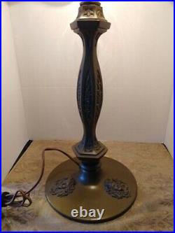 VTG (2) Art Nouveau Arts & Craft 3 Maiden Head Hair Flowing Lamp Set 1900-1940