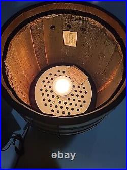 VTG 60's NARRAGANSETT RI USA BEER BREWERY SIGN LAMP LIGHT WOOD KEG BAR ART RADIO