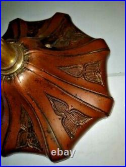 VTG Art Deco Nouveau Arts & Craft Copper & Brass Table Lamp Base 1900-1940