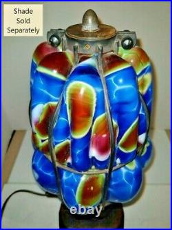 VTG Art Deco Nouveau Arts & Craft Elephant Lamp 1900-1940 Art Glass Shade Option