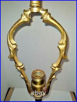 VTG Large Art Deco Arts & Craft Baroque Lamp Base with Celtic Finial 1900-1940