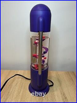 VTG Translucent Aqua Spiral Ball Water Lamp Light Up Model KL-108 Tested & Works