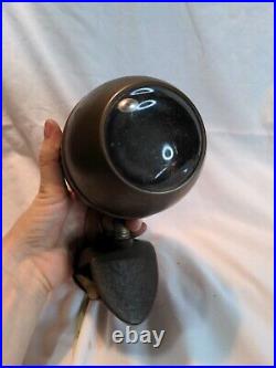 Vintage 1920s Machine Age Art Deco Bullet Clamp Lamp Atomic Modern Fisheye Retro