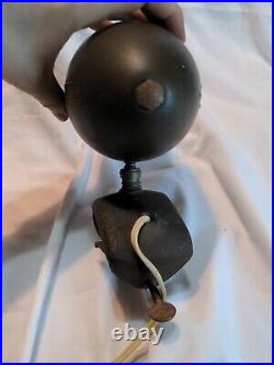 Vintage 1920s Machine Age Art Deco Bullet Clamp Lamp Atomic Modern Fisheye Retro