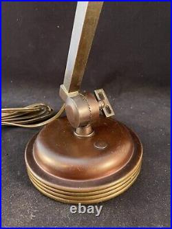 Vintage 1930-40s Antique Brass Adjustable Lamp
