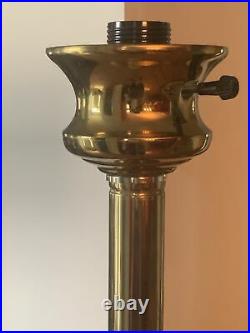 Vintage ALSY Heavy Brass Floor Lamp 65 Tall Excellent
