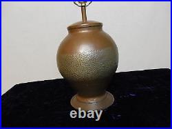 Vintage Art & Crafts Style Hammered Copper Lamp
