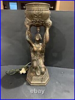 Vintage Art Deco Goddess Lamp