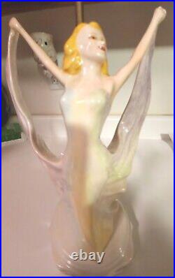 Vintage Art Deco Nouveau Lady Dancer Girl Lamp Figural REWIRED working