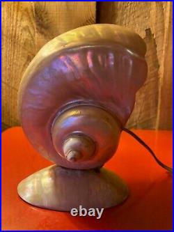 Vintage Art Deco Nouveau Nautilus Seashell Sea Shell Figural Lamp Parts