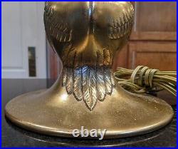 Vintage Art Deco Phoenix Birds Table Lamp