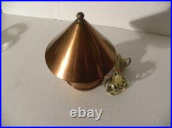 Vintage Art Deco Small Copper Lamp by Chase