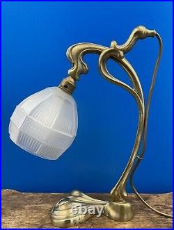 Vintage Art Nouveau Christopher Wray Table Lamp After W. A. S Benson