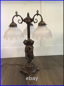 Vintage Art Nouveau The Three Graces Figural Lady Lamp Vintage One Of A Set Of 2