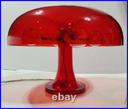 Vintage Artemide Nessino Table Lamp RED Modern Design Art Moderne