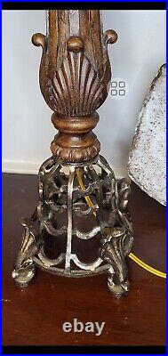 Vintage Berman Arts And Crafts Mica Table Lamp