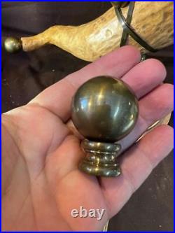 Vintage Brass Figural Ram Horn Lamp Light Hart and & Associates Decorative Arts