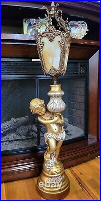 Vintage Cherub Post Lamp