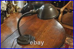 Vintage Eagle 1930's Gooseneck Desk Lamp Rare Mid-Century Industrial Art Deco