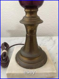 Vintage Empoli Amethyst Purple Lamp 21