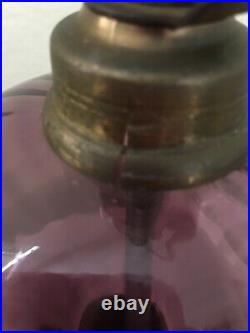 Vintage Empoli Amethyst Purple Lamp 21