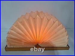 Vintage Fan Shade Lamp by Noah Slutsky Tested Works 70S MCM-ART DECO